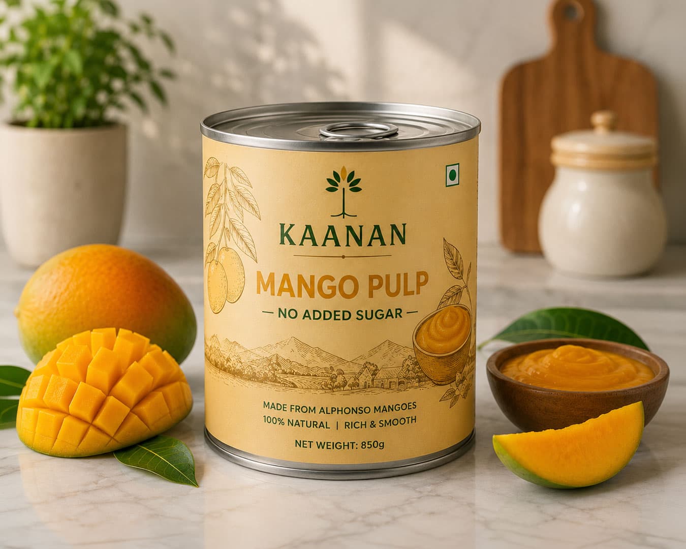 Mango Pulp (No Added Sugar)